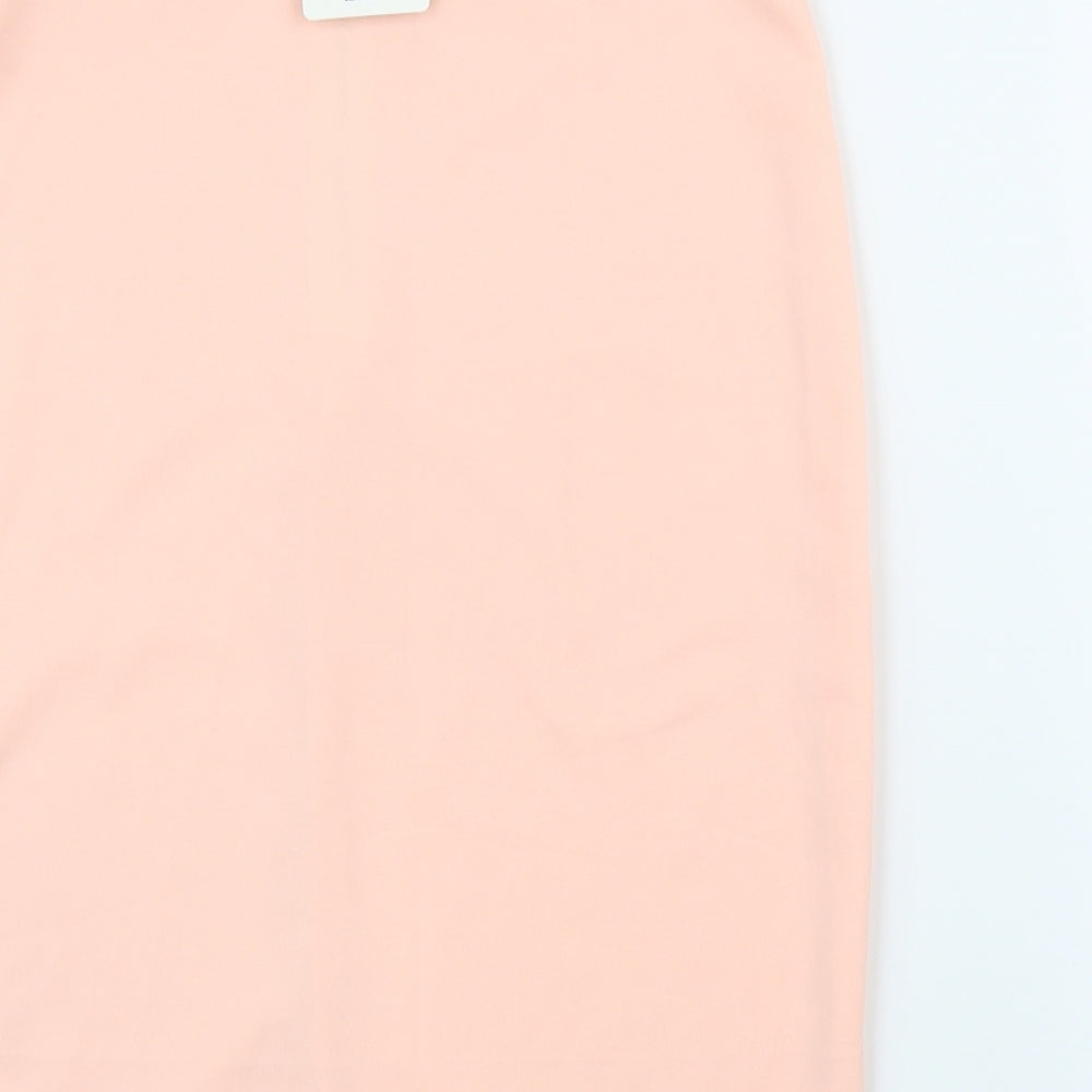 Zhounuif Womens Pink   Straight & Pencil Skirt Size S