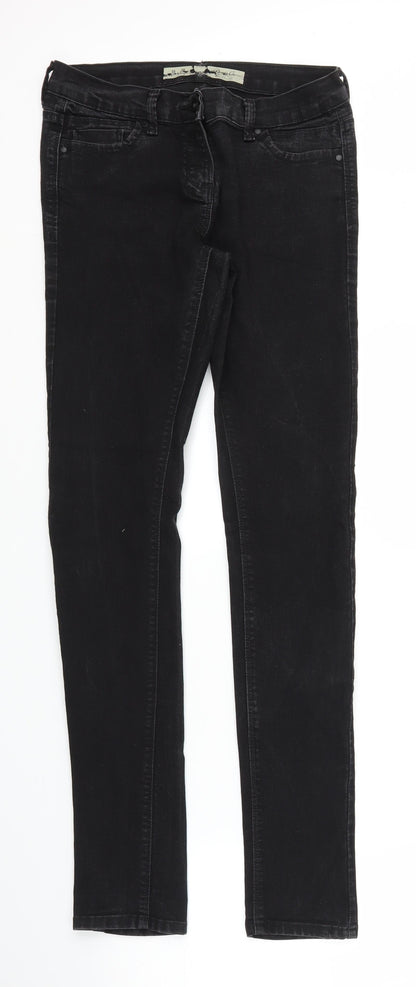 Primark Womens Black  Denim Skinny Jeans Size 10 L30 in