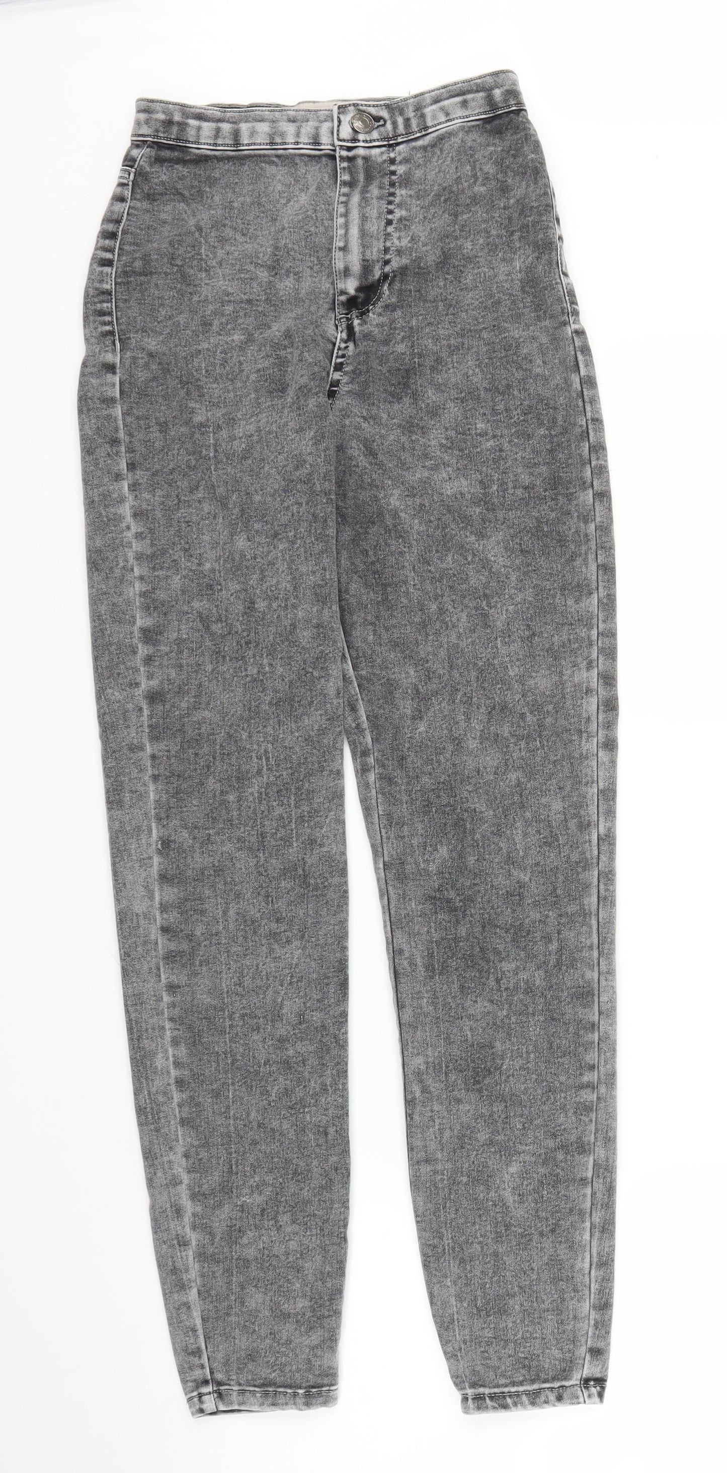 Primark Womens Grey  Denim Skinny Jeans Size 8 L27 in