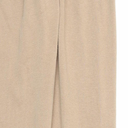 Womens UK Size S Preworn Regular Fit Sweatpants Beige Trousers