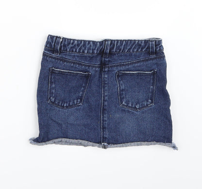 Matalan Girls Blue  Denim Mini Skirt Size 6 Years