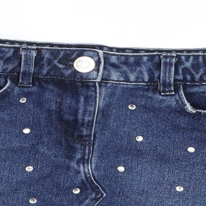 Matalan Girls Blue  Denim Mini Skirt Size 6 Years