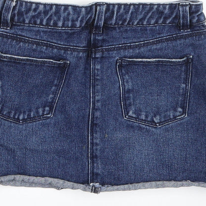 Matalan Girls Blue  Denim Mini Skirt Size 6 Years