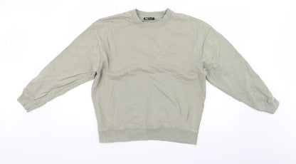 Womens UK Size M Zara Green Henley Jumper