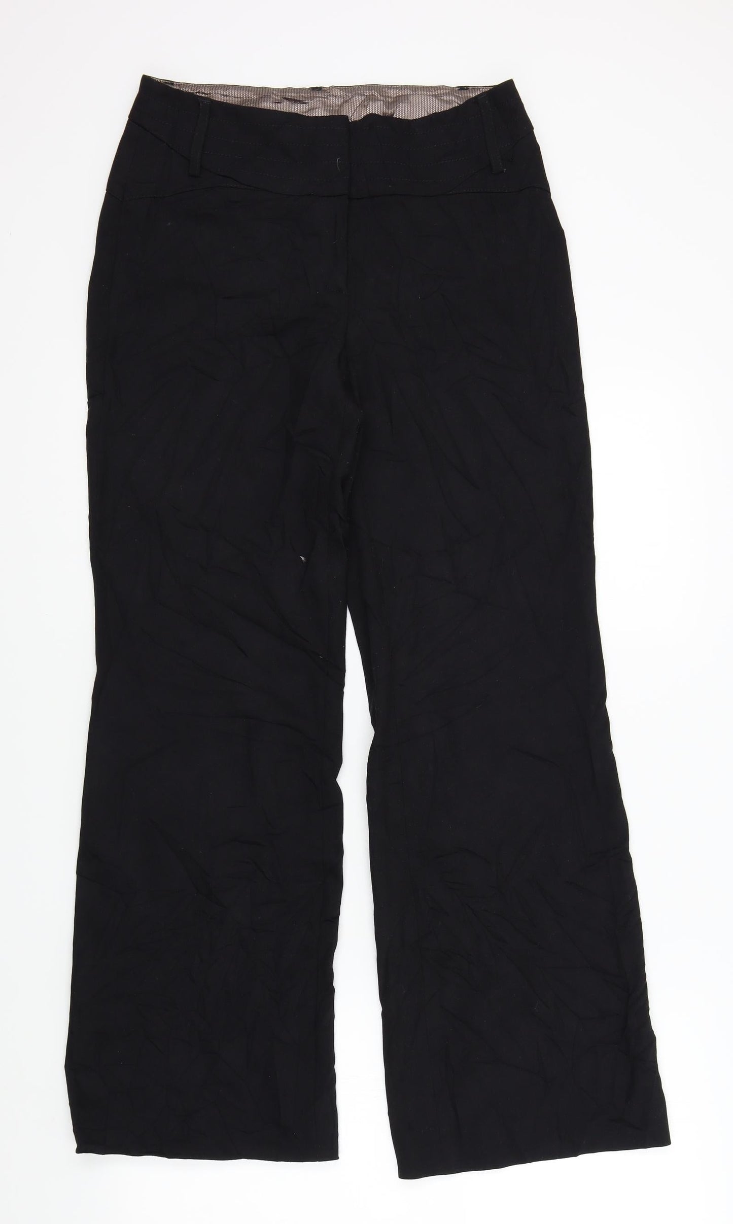 Womens UK Size 8 NEXT Regular Fit  Black Trousers