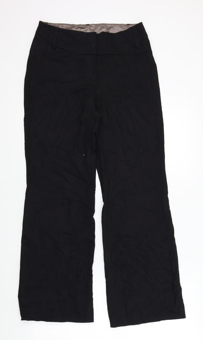 Womens UK Size 8 NEXT Regular Fit  Black Trousers