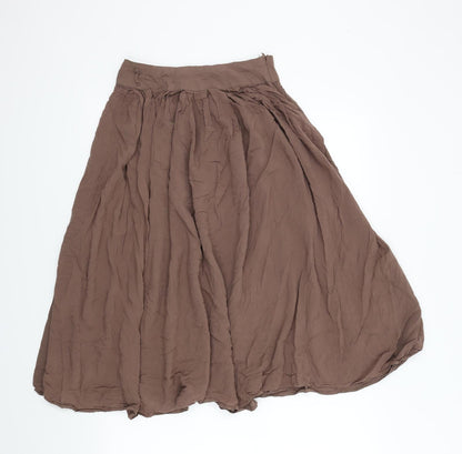 FOREVER 21 Womens Brown   Flare Skirt Size S