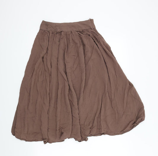 FOREVER 21 Womens Brown   Flare Skirt Size S