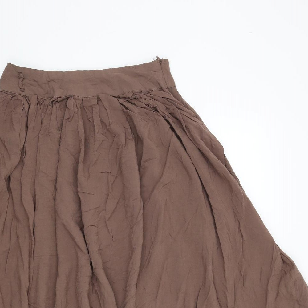 FOREVER 21 Womens Brown   Flare Skirt Size S