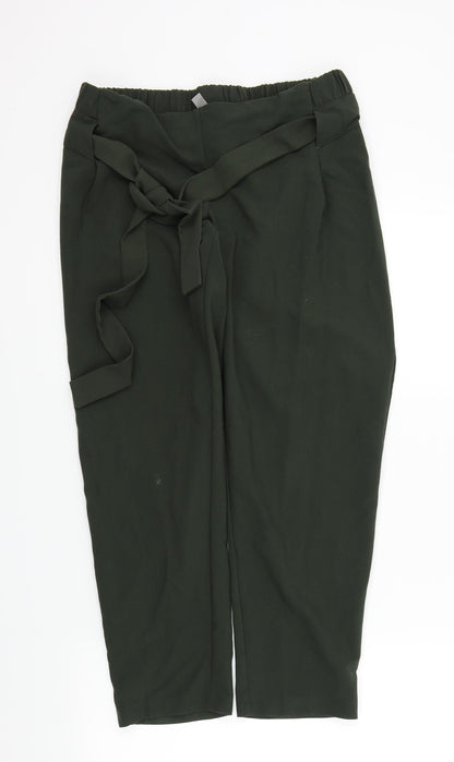 Womens UK Size 6 ASOS Regular Fit  Green Trousers