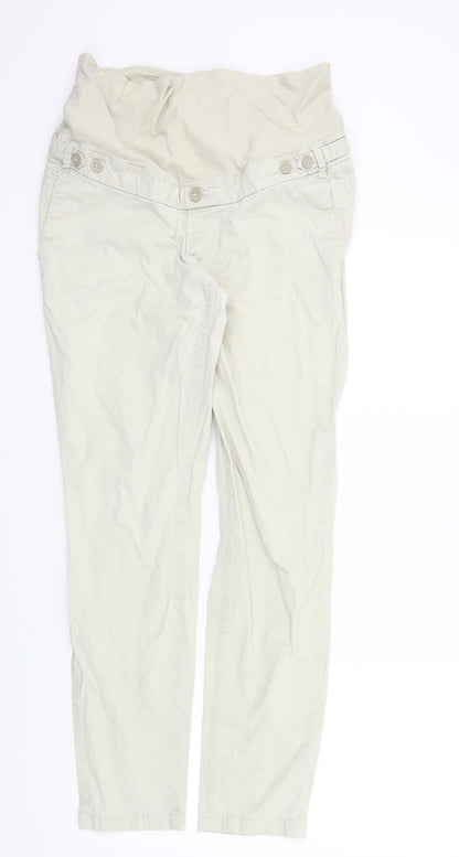 Womens UK Size M H&M Regular Fit  Beige Trousers
