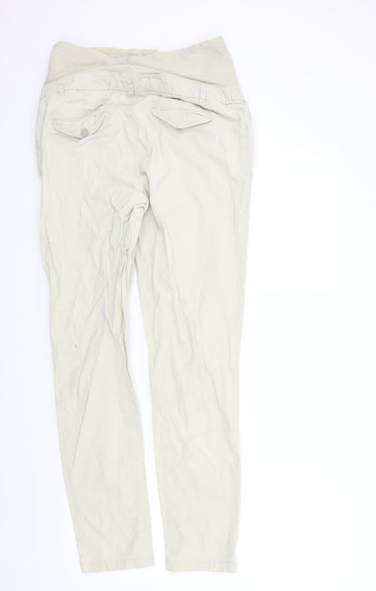 Womens UK Size M H&M Regular Fit  Beige Trousers