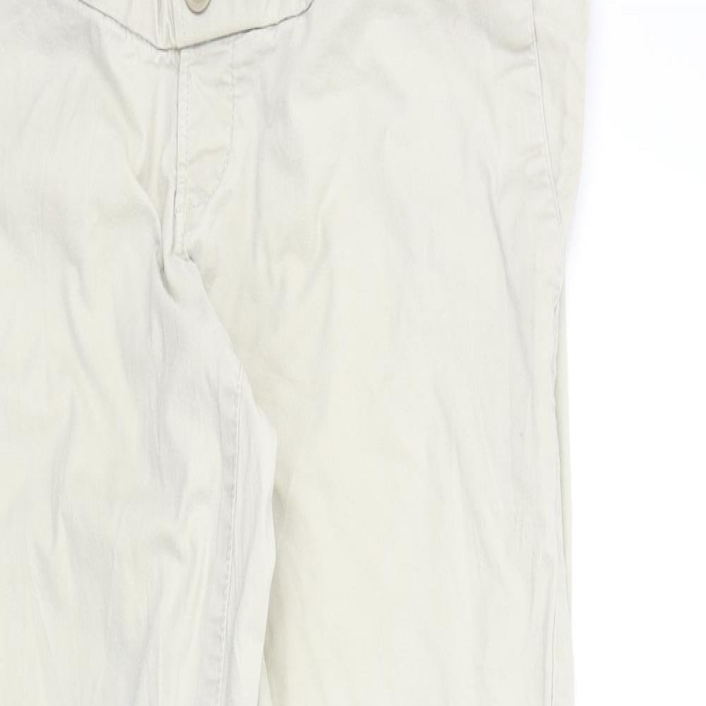 Womens UK Size M H&M Regular Fit  Beige Trousers