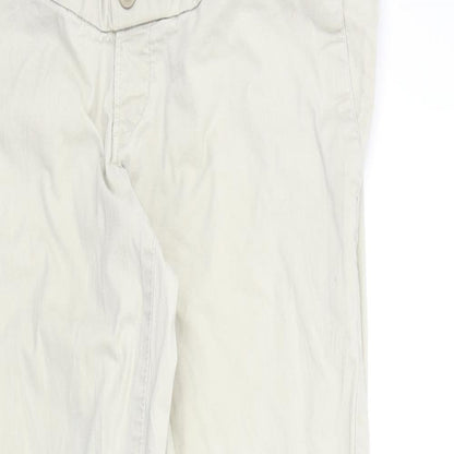 Womens UK Size M H&M Regular Fit  Beige Trousers