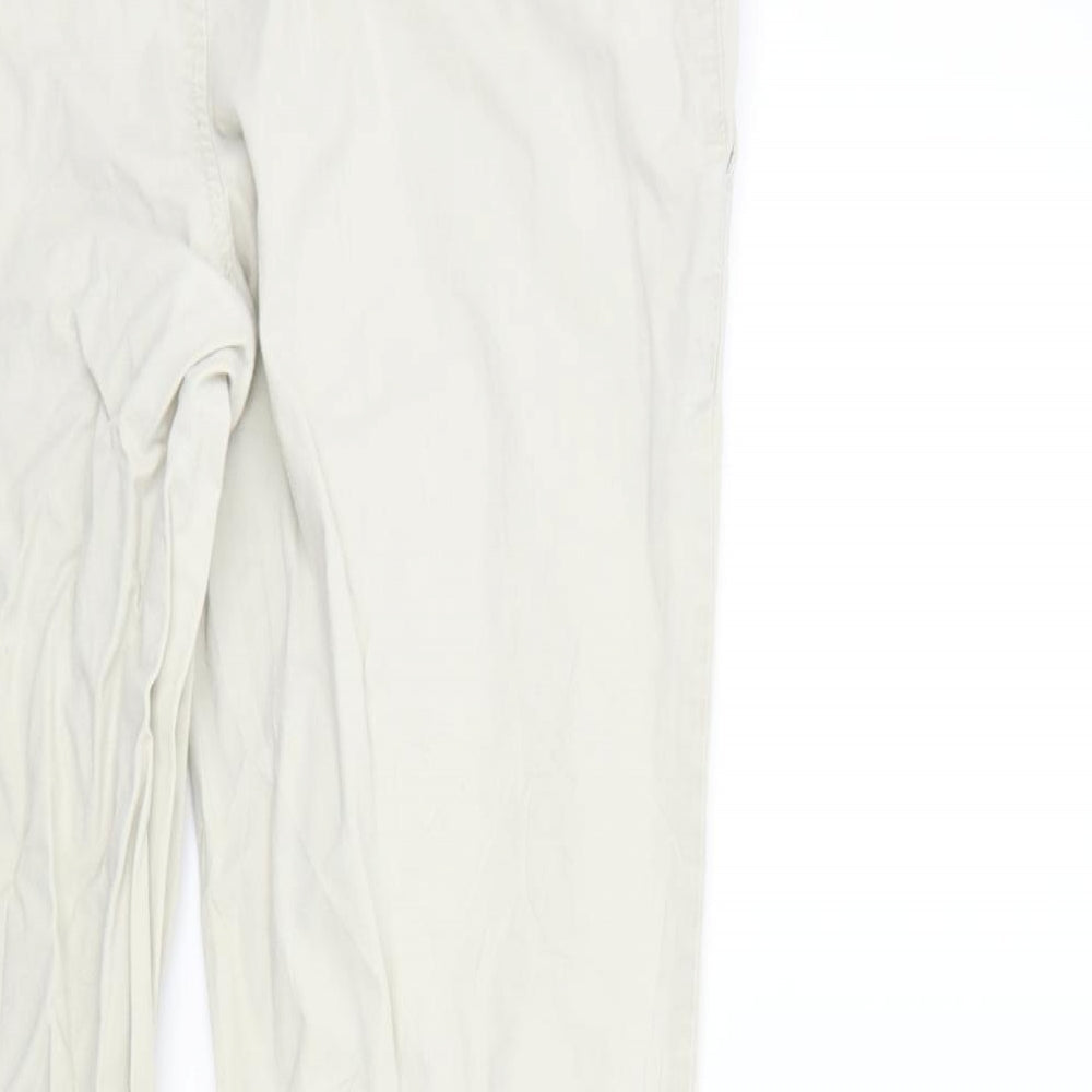 Womens UK Size M H&M Regular Fit  Beige Trousers