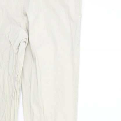 Womens UK Size M H&M Regular Fit  Beige Trousers