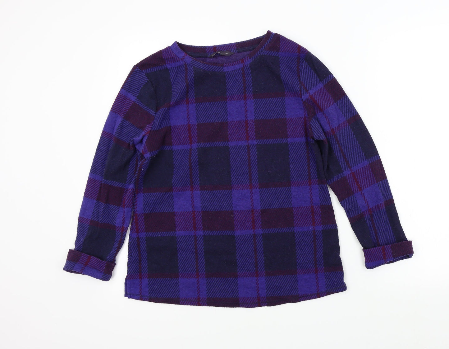Womens UK Size 10 M&S Purple Pullover Jumper