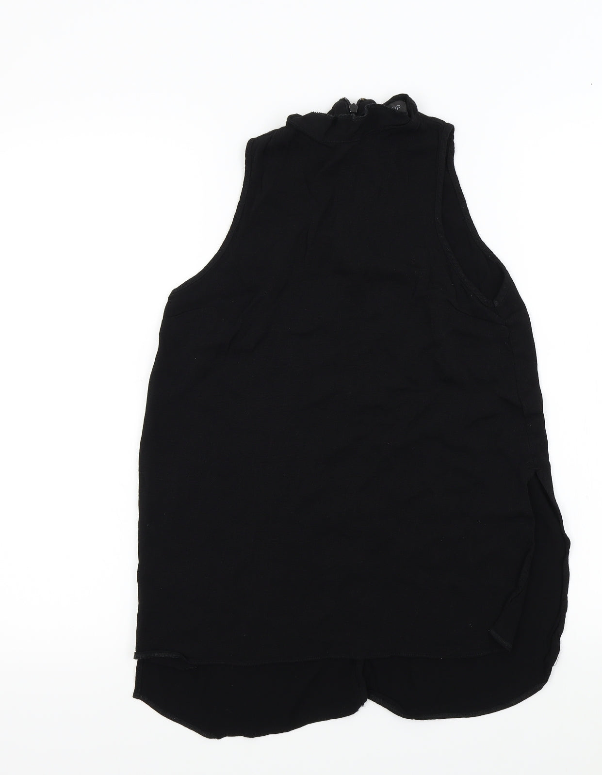 Womens UK Size 6 Topshop Black Basic Blouse