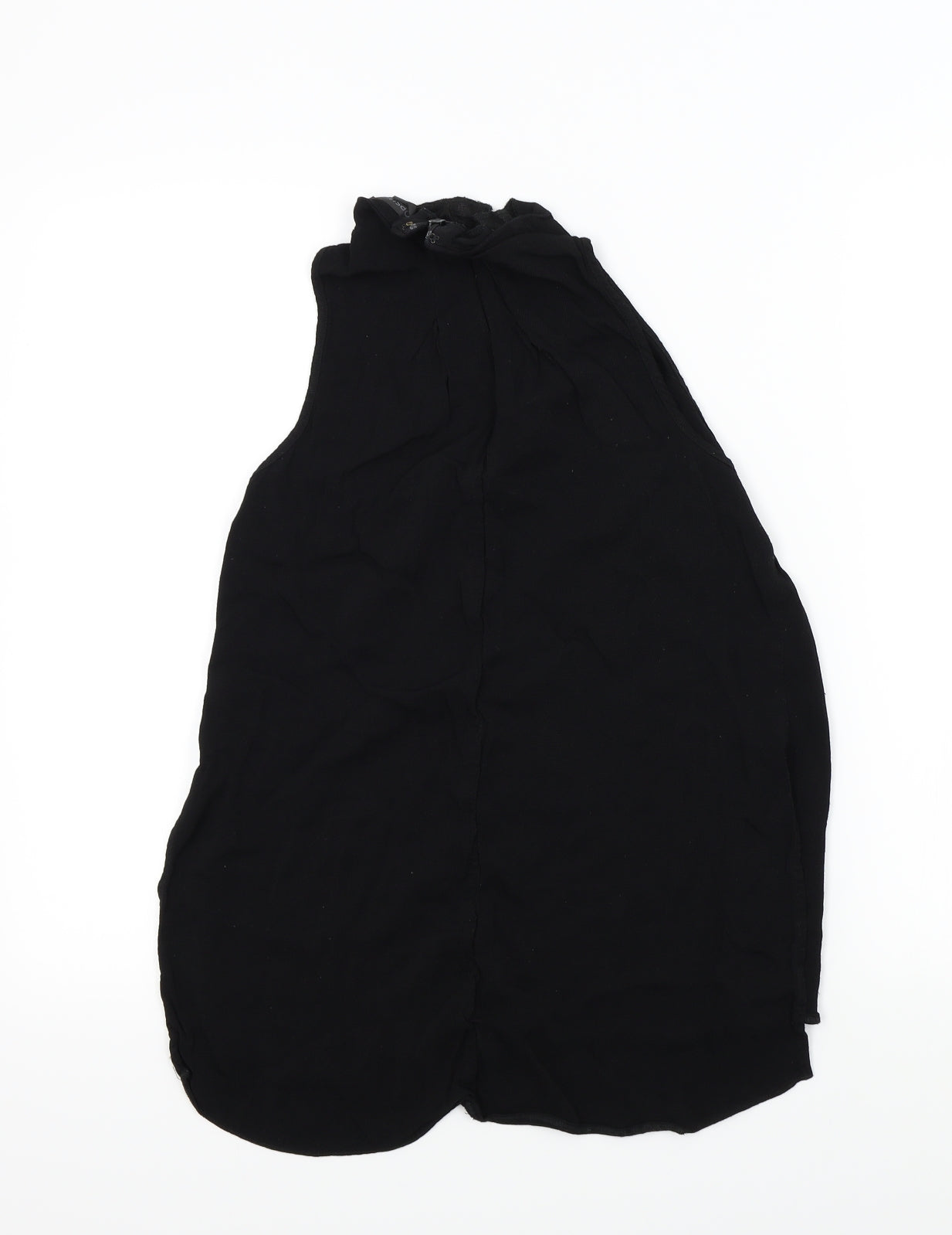 Womens UK Size 6 Topshop Black Basic Blouse