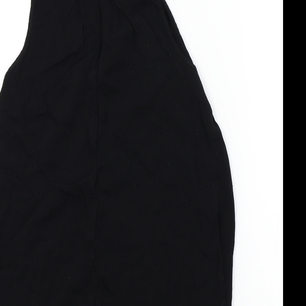 Womens UK Size 6 Topshop Black Basic Blouse