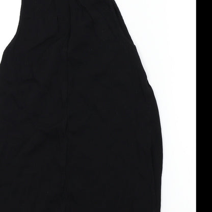 Womens UK Size 6 Topshop Black Basic Blouse