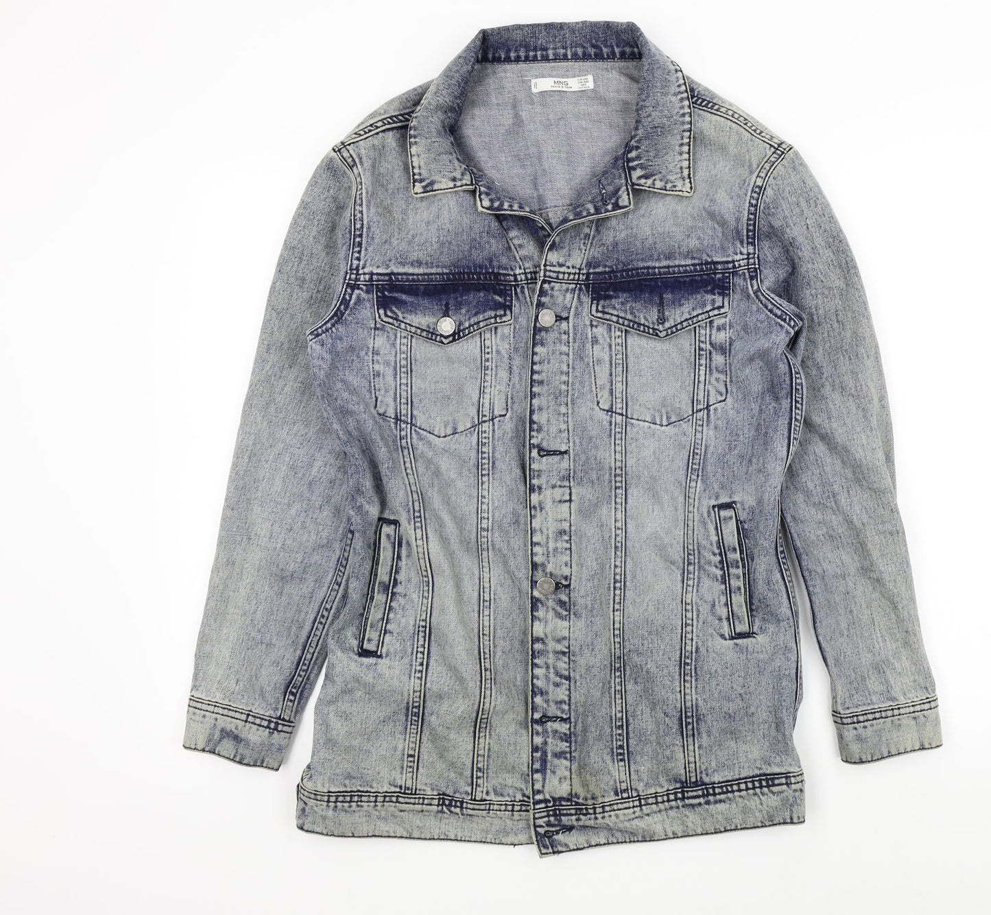 MNG Womens Blue   Jacket  One Size  - Distressed