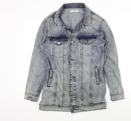 MNG Womens Blue   Jacket  One Size  - Distressed