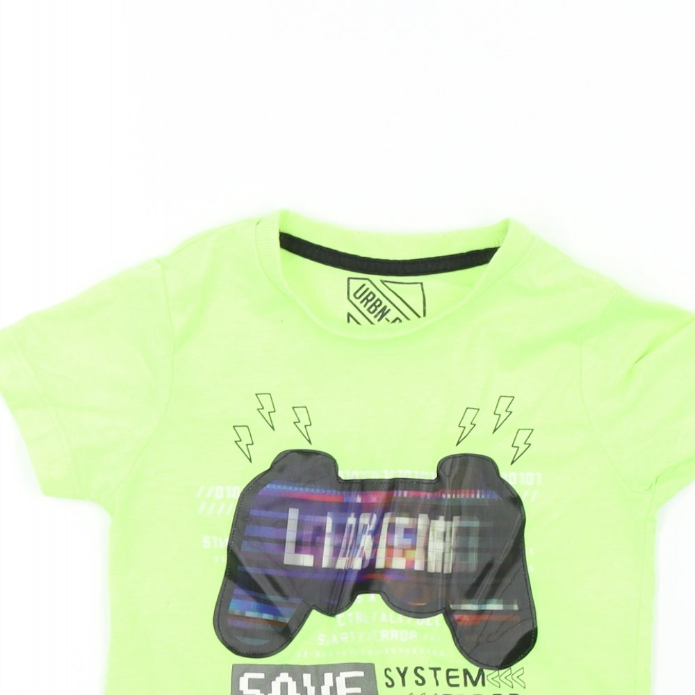 Primark Boys Yellow   Basic T-Shirt Size 5 Years