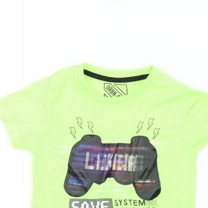 Primark Boys Yellow   Basic T-Shirt Size 5 Years