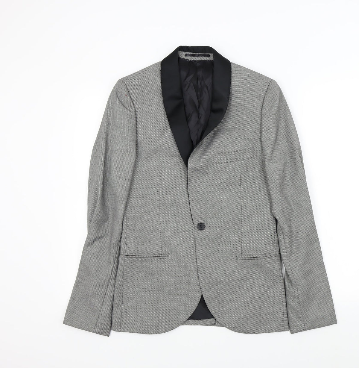 Mens UK Size M Topman Regular Grey Suit Jacket