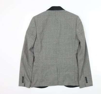Mens UK Size M Topman Regular Grey Suit Jacket