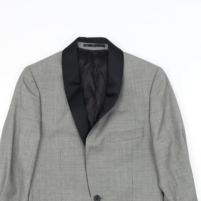 Mens UK Size M Topman Regular Grey Suit Jacket