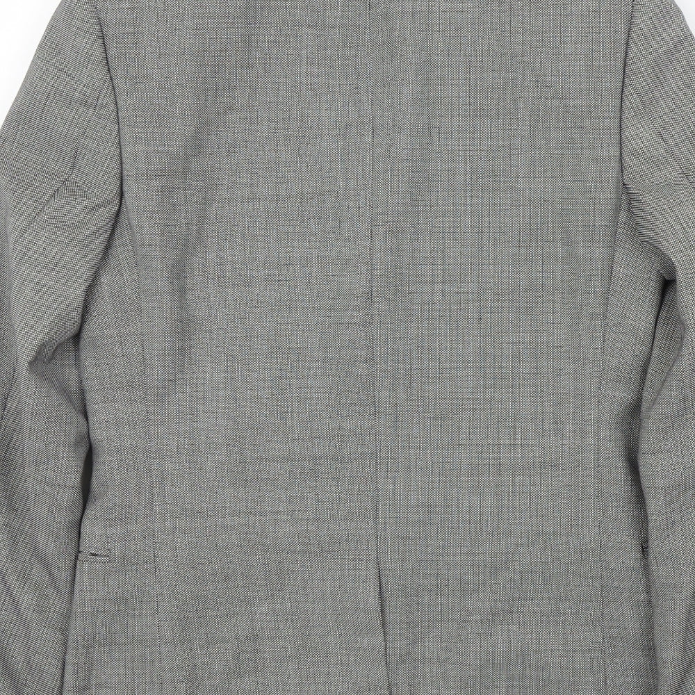 Mens UK Size M Topman Regular Grey Suit Jacket