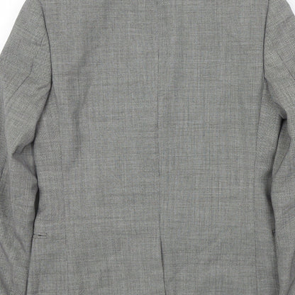 Mens UK Size M Topman Regular Grey Suit Jacket
