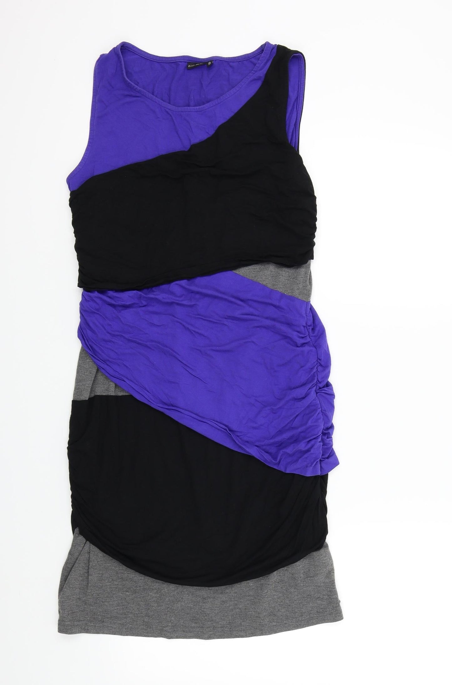 Body Flirt Womens Blue Colourblock  A-Line  Size 40