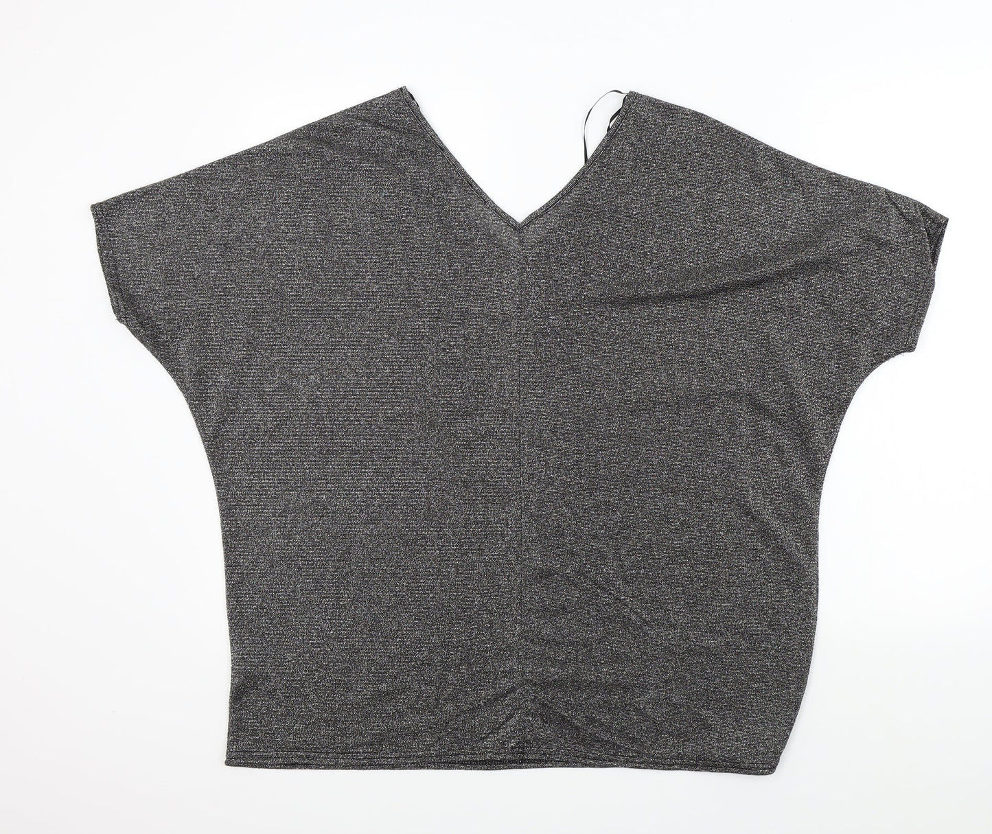 Womens UK Size L Select Black Basic T-Shirt