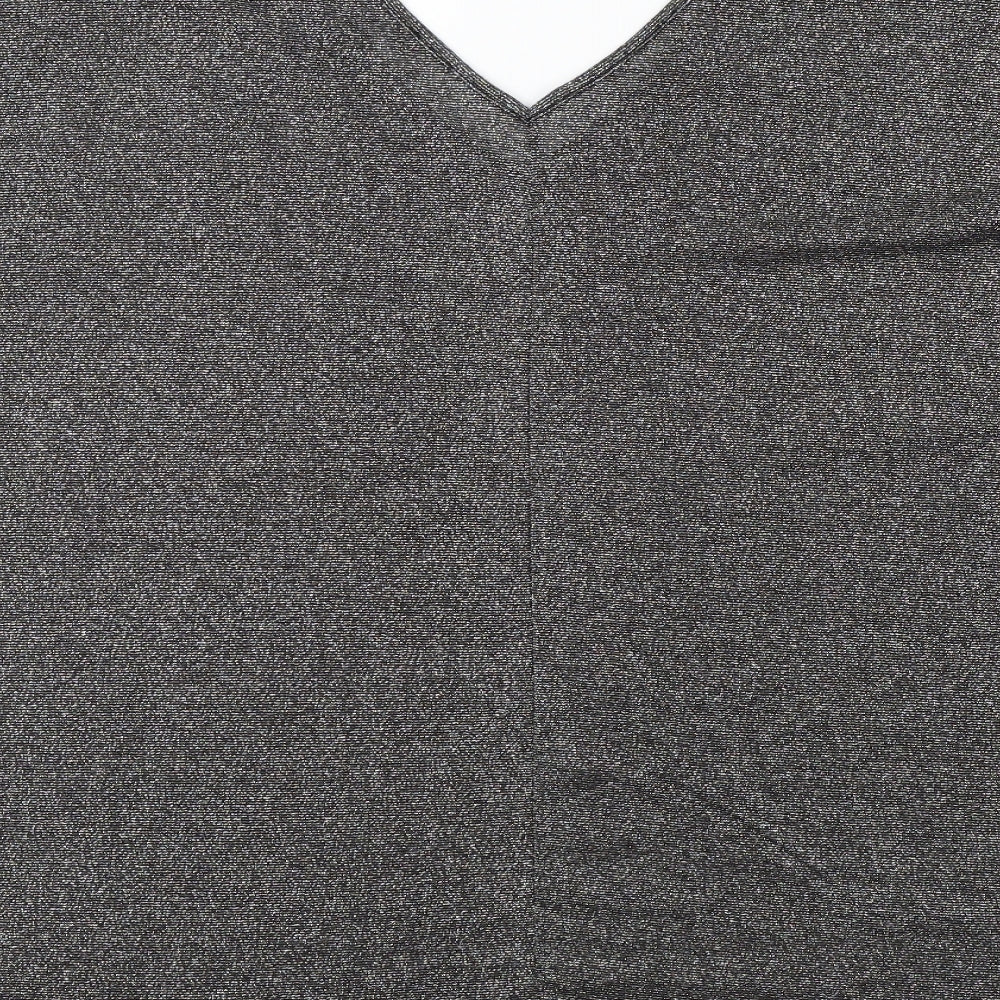 Womens UK Size L Select Black Basic T-Shirt