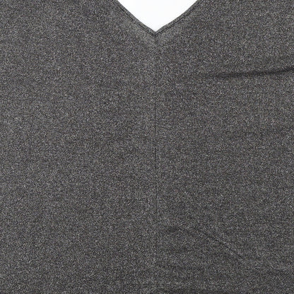 Womens UK Size L Select Black Basic T-Shirt