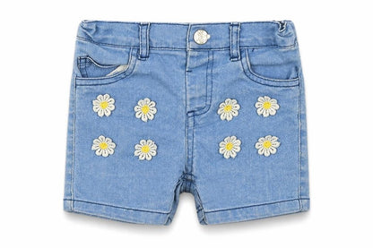 Front view of Young Dimension Baby Blue Cropped Trousers, size 18-24, Months