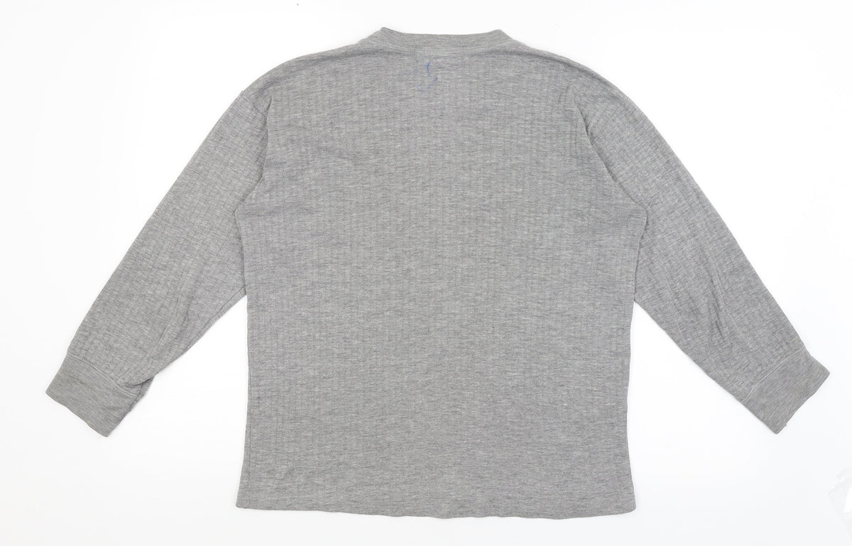 Vicman Mens Grey   Pullover Jumper Size S