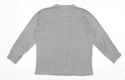 Vicman Mens Grey   Pullover Jumper Size S