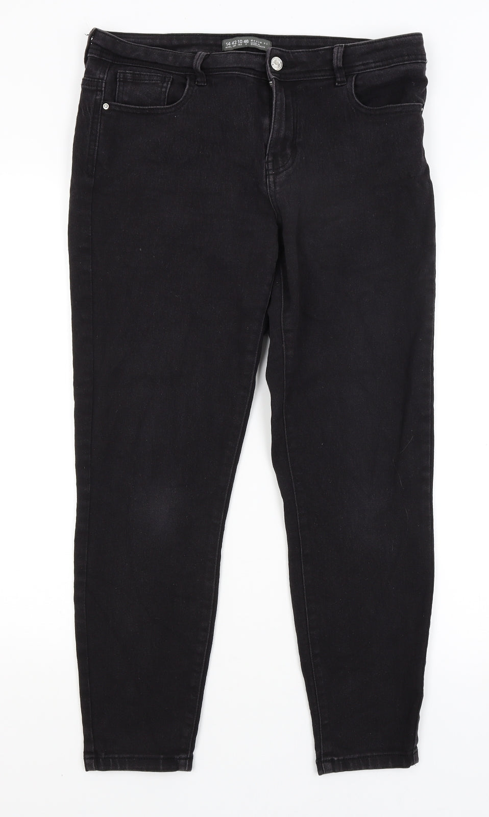 Denim Co  Womens Black   Skinny Jeans Size 14 L25.5 in