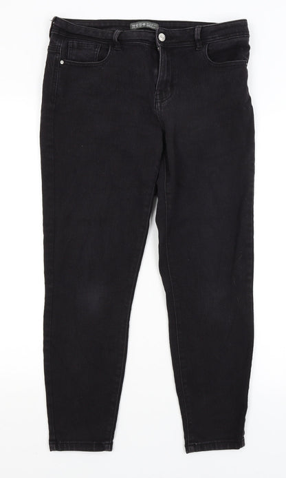 Denim Co  Womens Black   Skinny Jeans Size 14 L25.5 in