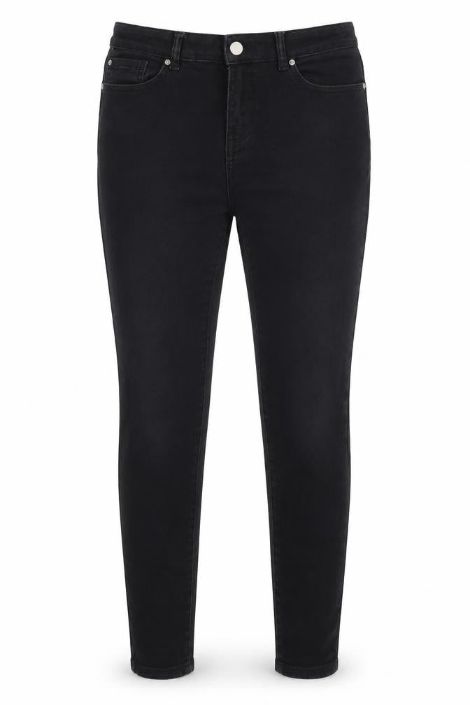 Womens UK Size 14 Denim Co Regular Fit Skinny Black Jeans