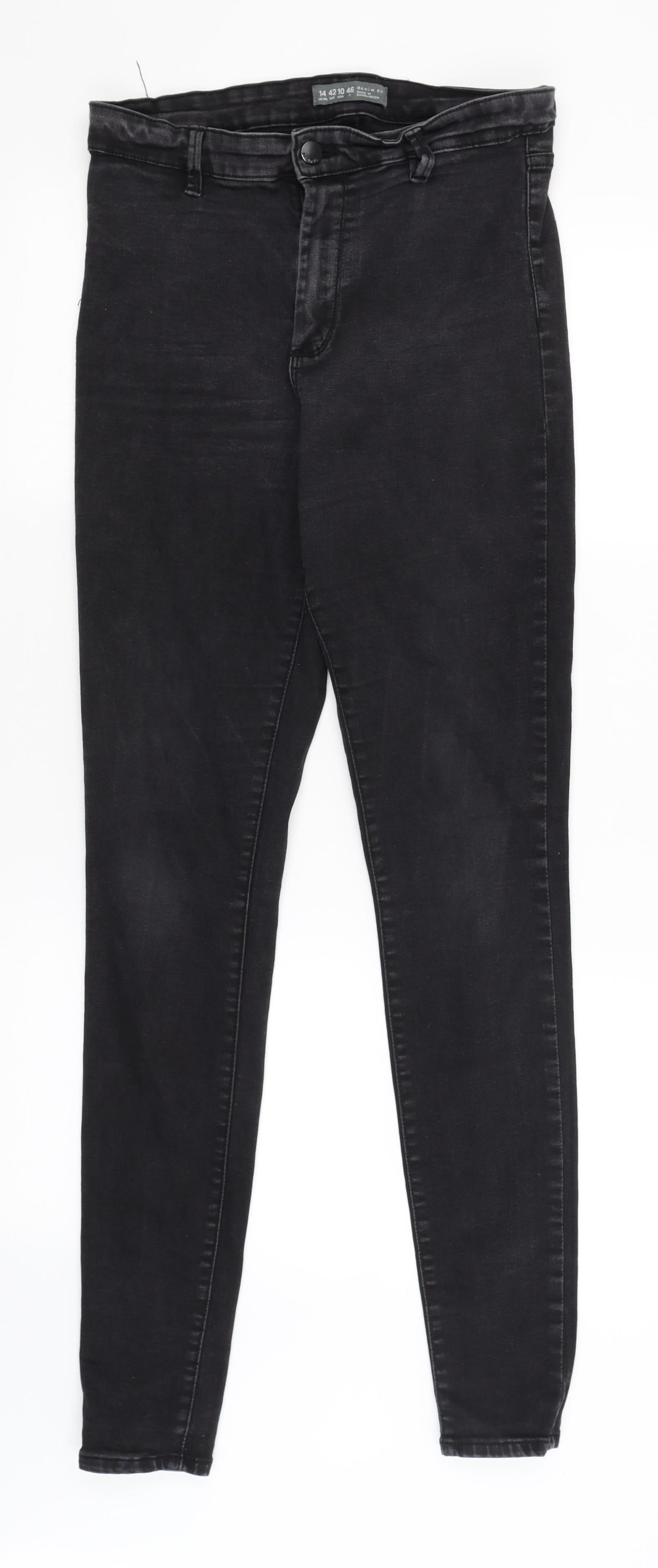 Denim Co Womens Black   Skinny Jeans Size 14 L30.5 in