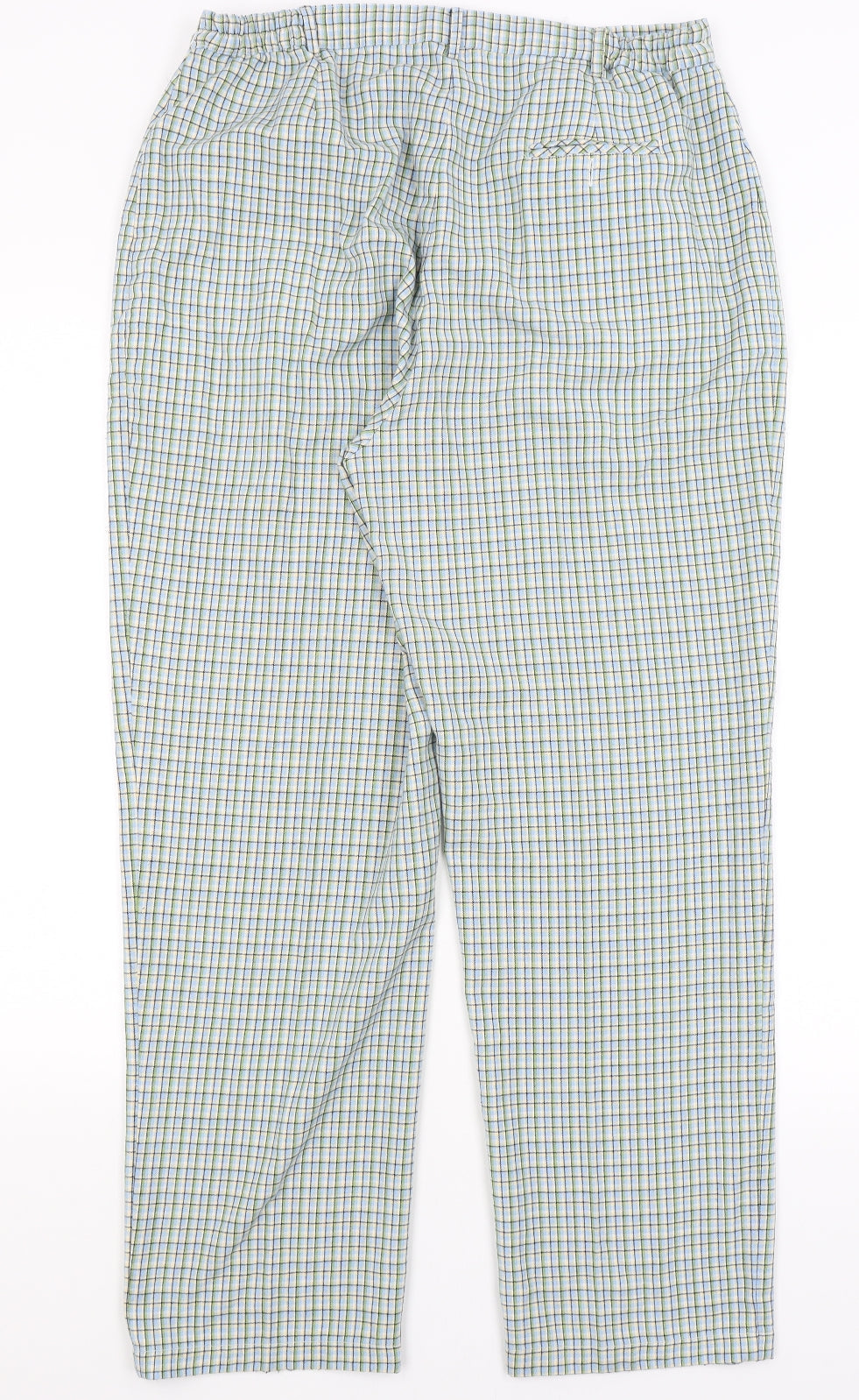 Amy Moore Womens Green Check  Trousers  Size 18 L28 in