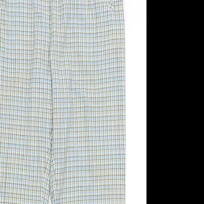 Amy Moore Womens Green Check  Trousers  Size 18 L28 in
