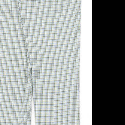 Amy Moore Womens Green Check  Trousers  Size 18 L28 in