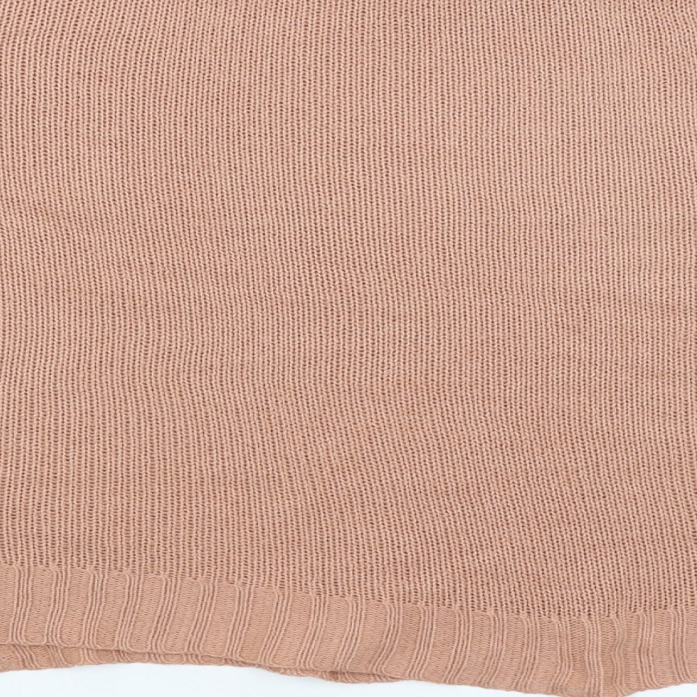 Womens UK Size M Divided Pink Pullover Jumper