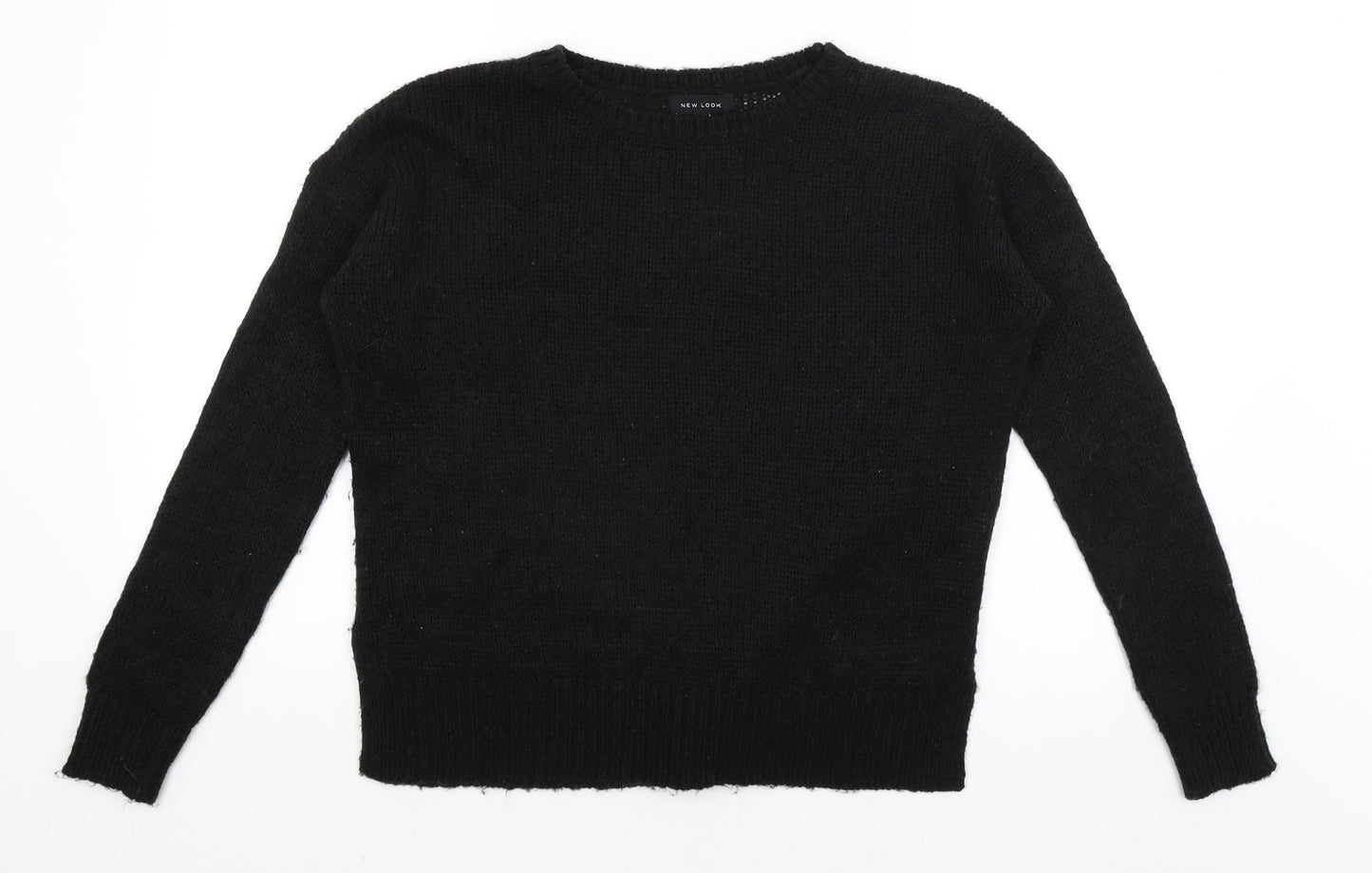 Womens UK Size S New Look Black Pullover Jumper